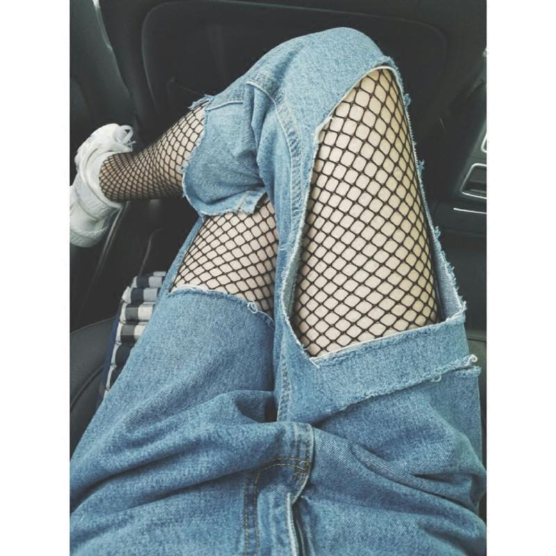 Airose Women's Fishnet Stockings High Waist Tights Suspender Hosiery Sexy Pantyhose