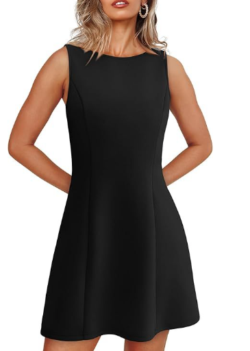 dlsave Womens Dresses Fall Summer Deep V Neck Elegant Bow tie Mini Dress