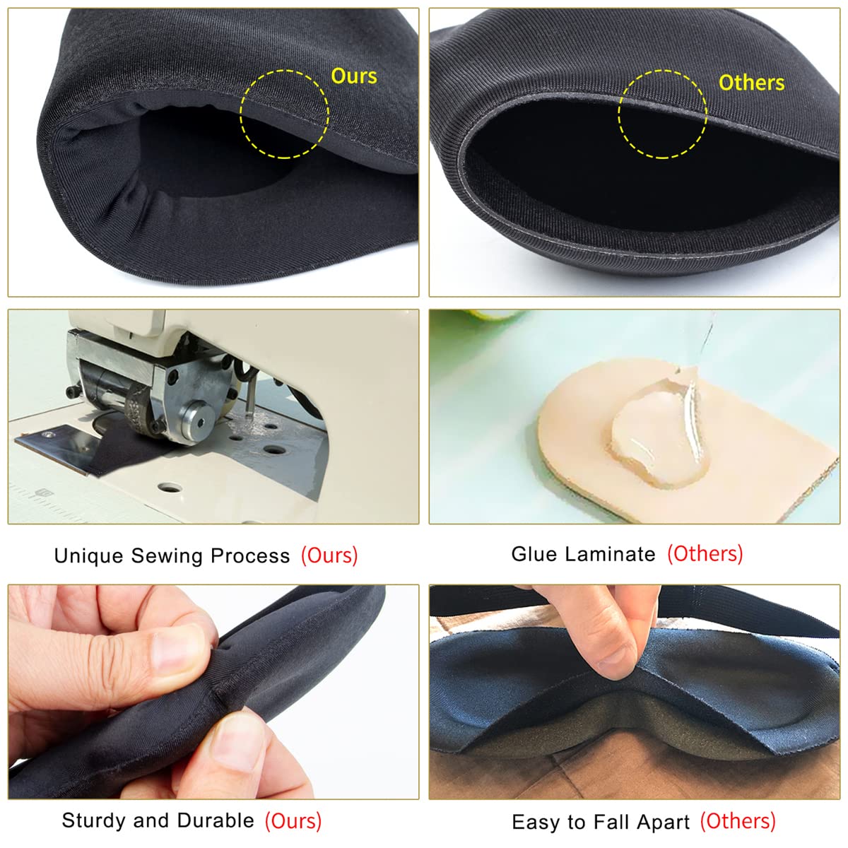 Dlsave Comfortable sleep eye blindfolds