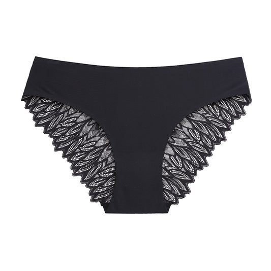 Popiv Womens Underclothing Cotton Panties High Cut Lace Panty