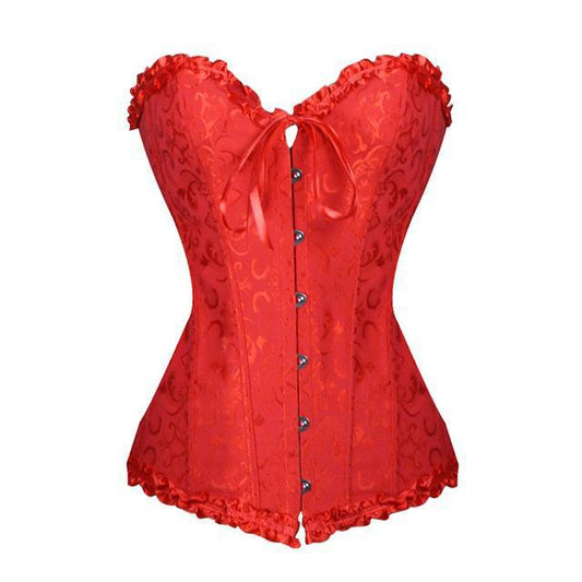popiv Corset Corselets for Women, Bustier Shapewear Lingerie Lace Waist Push Up Bodysuit
