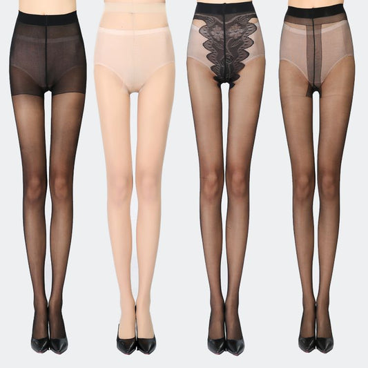 popiv 4 Pairs Women's Sheer Hosiery Tights High Waist Control Pantyhose
