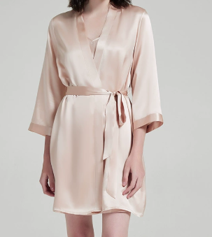 Aphrotiny Women's dressing gowns Silk Robes Bride Bridesmaid Satin Kimono Robes Sleepwear