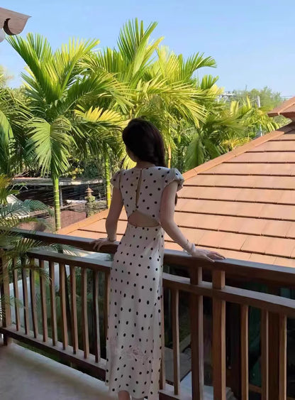 Aphrotiny Womens Dresses Fall Summer Deep V Neck Elegant Bow tie Mini Dress