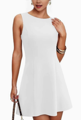 dlsave Womens Dresses Fall Summer Deep V Neck Elegant Bow tie Mini Dress