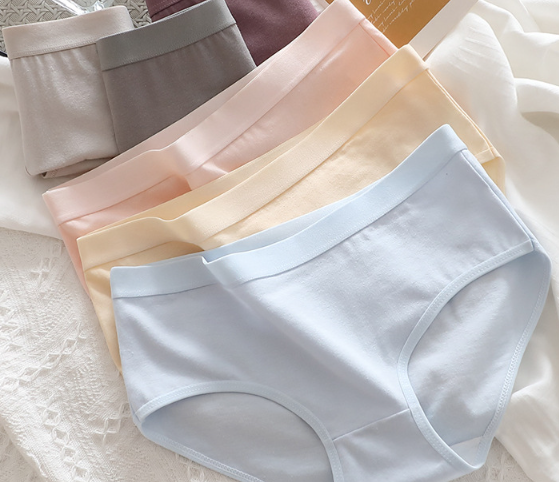 dlsave Womens Underpants Cotton Panties High Cut Lace Panty