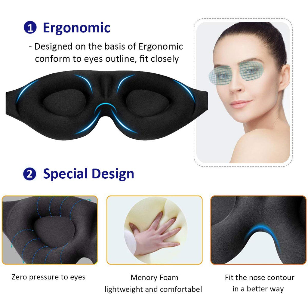 Dlsave Comfortable sleep eye blindfolds